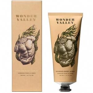 NEW WONDER VALLEY seaweed body scrub in brown